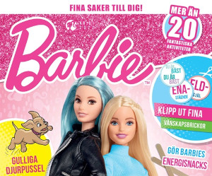 Barbie 4 nr för 248 kr med Barbiedocka som premie