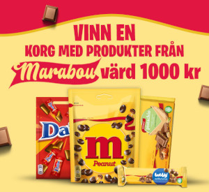 Gratis choklad med smakprover från Marabou värde 1000 kr