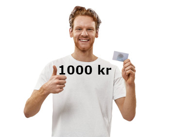 Gratis kaffe med presentkort värt 1000 kr